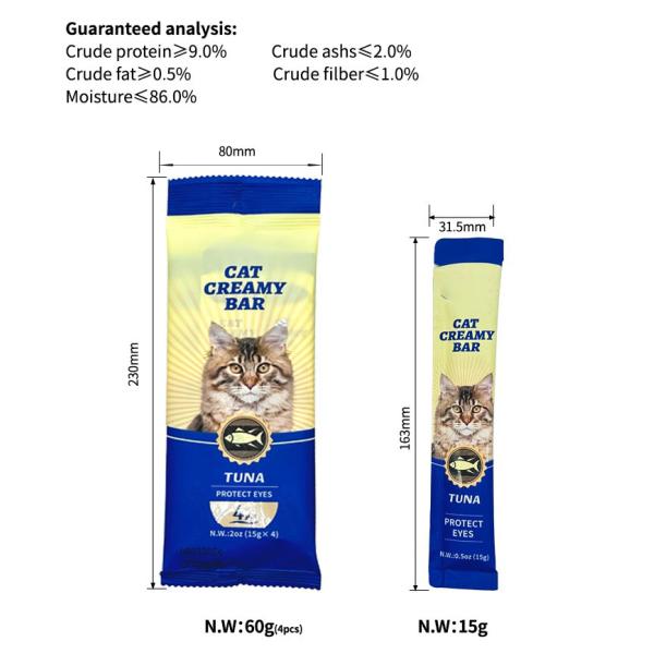 Pet Supplies Fresh Three Flavors Cat Strips Pet Food Snacks for Promoting Canned Food