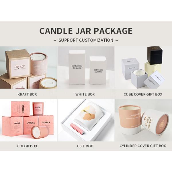 Cylinder Luxury Candle Jars Matte Empty Geometric Ceramic Candle Jars With Lids