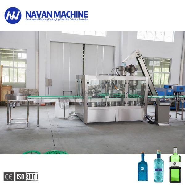 0-2L Glass Bottled Vodka Non Carbonated Drink 3 In 1 Filling Machine