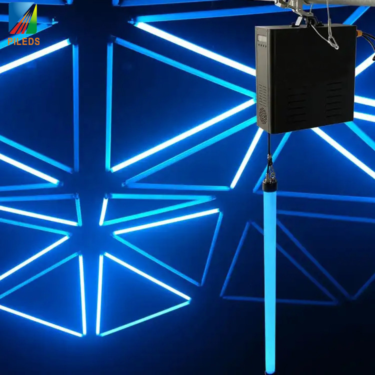 Кинетическая светодиодная пиксельная трубка 360 градусов вращающаяся DMX RGB 8 каналов