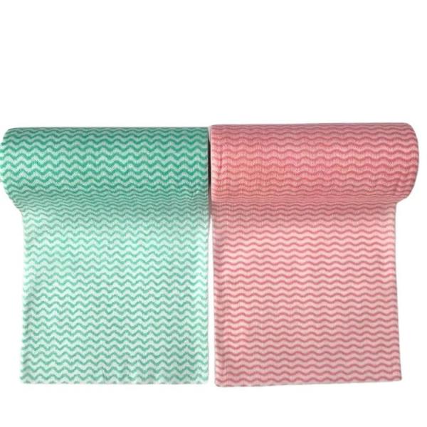 Washable Disposable Dishwashing Cloths , Antibacterial Kitchen Cleaner Cloth