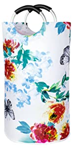 Laundry Baskets with Easy Carry Handles, Hamper, Folding Washing Bins, Family Laundry Room Bathroom