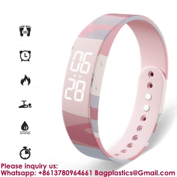Manufacture Smart Bracelet Fitness Watch Alarm Clock Step Counter Smart Wristband Sport Sleep Monitor Smartband Vibrating Alarm Wristband Electric Clock Watch Shock Silent Sleeps Wrist Sleep Bracelet