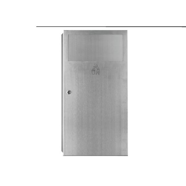 Rectangle Indoor Stainless Steel Dust Bins Conceal Trash Bin stainless steel tissue trash can with brush finish