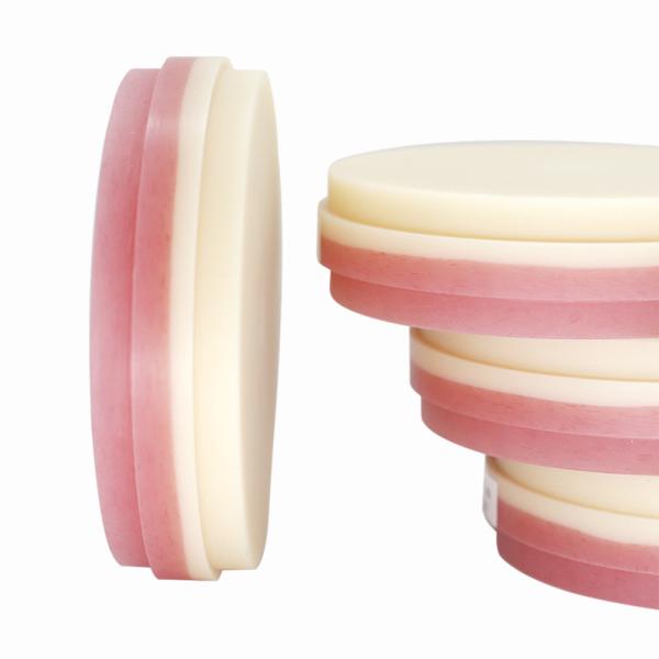 Pontes Dentárias Pmma Block 98mm / 95mm Pmma Base para Dentadura Rosa-A2