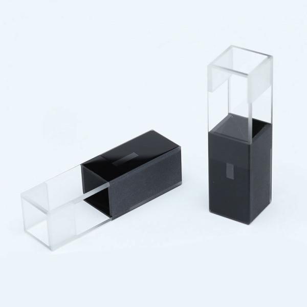 10mm Path Length Clear Quartz Flow Cell for Precise Refractive Index Measurements