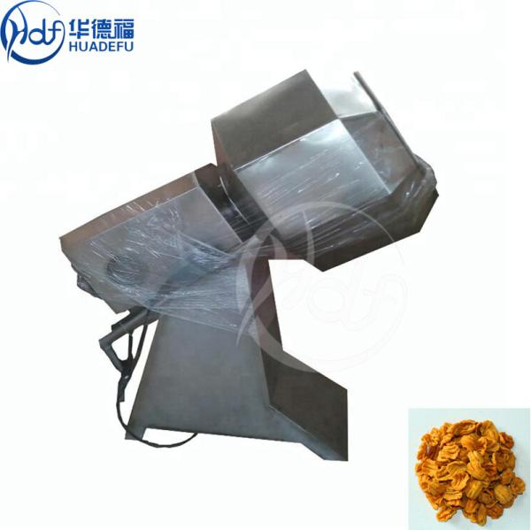 CE certified with vibrating seasoner feeder batch type small potato chips seasoning machine