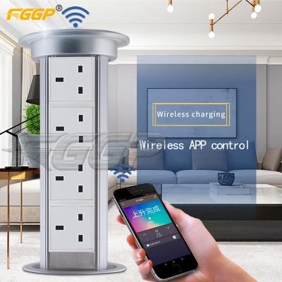 Aluminum Alloy Kitchen Pop Up Sockets Hidden Anti Pinch
