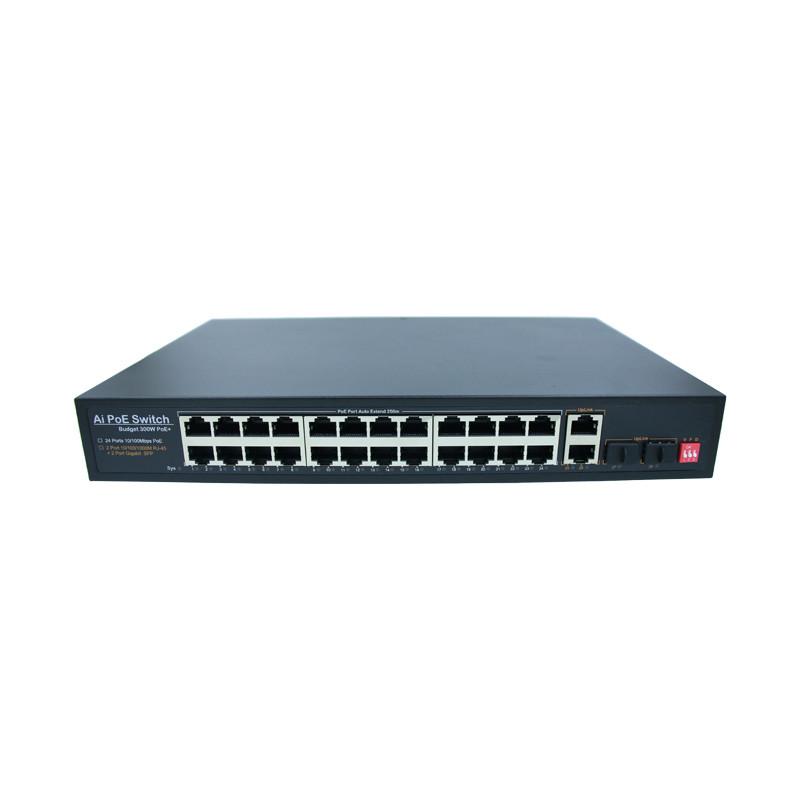 Автономный умный умный переключатель 24 гаван IEEE802.3 IEEE802.3u IEEE802.3x Poe