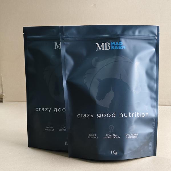 Custom Printed Stand Up Pouch for Coffee 3 Side Seal Matte Finish Freshness Lock Packaging