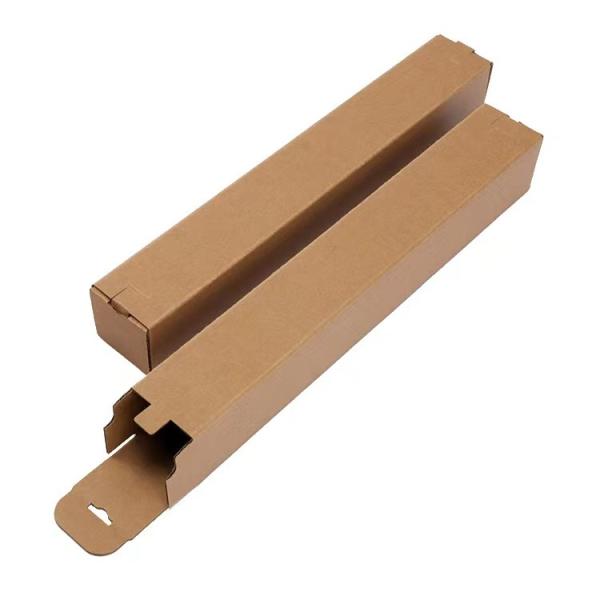 Cuboid Kraft Paper Corrugated Boxes Furniture Shipping Box 9cmx9cmx27cm