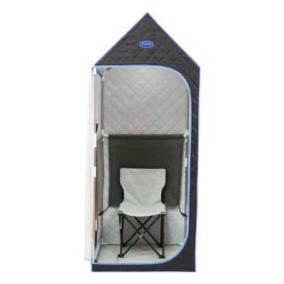 Black Portable Full Body Sauna Tent 1 Person Spa Sauna Room