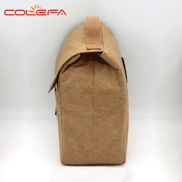 Brown Dupont Tyvek Paper Lunch Cooler Bag Custom Aluminium Foil Thermal Insulation