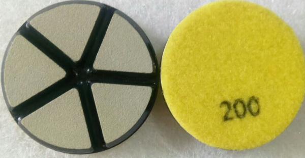 80mm Ceramic Bond Diamond Terrazzo Polishing Pads Fast Grinding Long Working Life