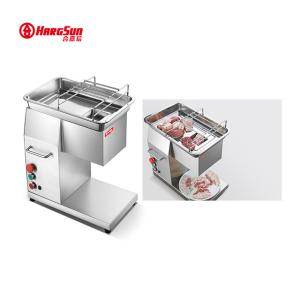 1.1kw Automatic Meat Cutting Machine 500kg/h Frozen Meat Slicer Machine
