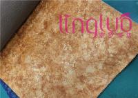 Brushed Velvet Printing 142cm Polyester Fabric Upholstery