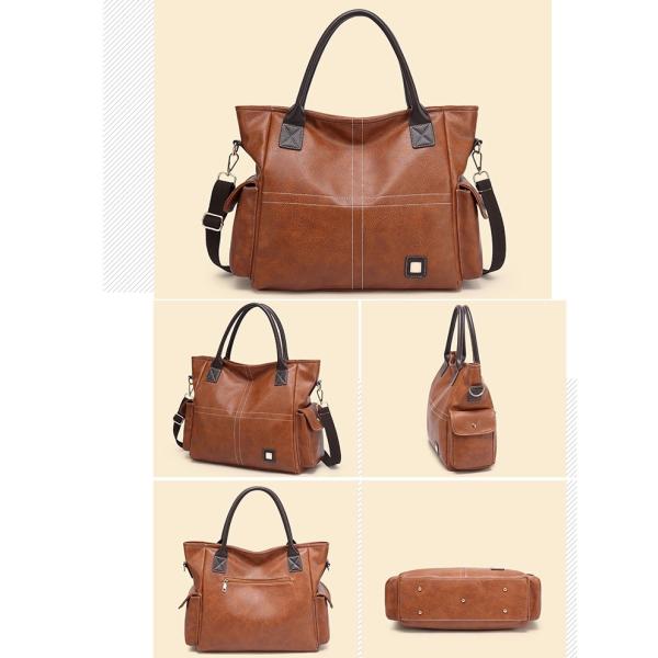 Large Single Strap Genuine Leather Satchel Handbags Purse Womens