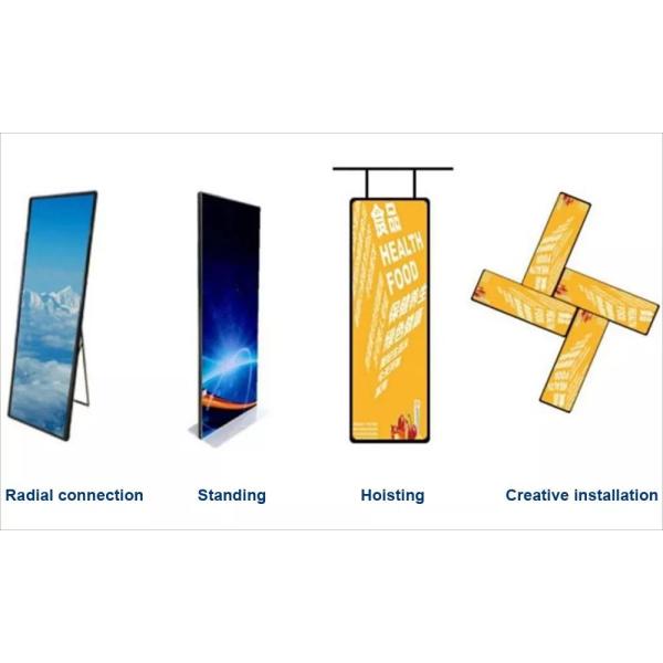 Wifi 4G привело видео-дисплей плаката для зеркала полного цвета дистанционного управления P2 P2.5 HD магазина розничной торговли