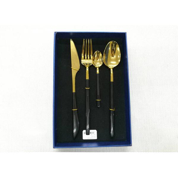 Цвет - покрытые наборы Флатваре нержавеющей стали 4 частей черноты регулируют головы золота