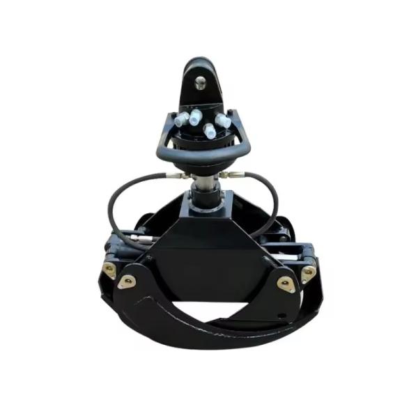 3 ton Hydraulic Excavator Attachments Rotating Wood Grapple Max Jaw Opening 1.5m