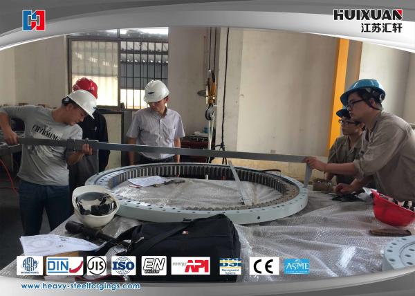 o grande diâmetro 50Mn forjou as flanges do aço que projetam a flange de rolamento do gerencio
