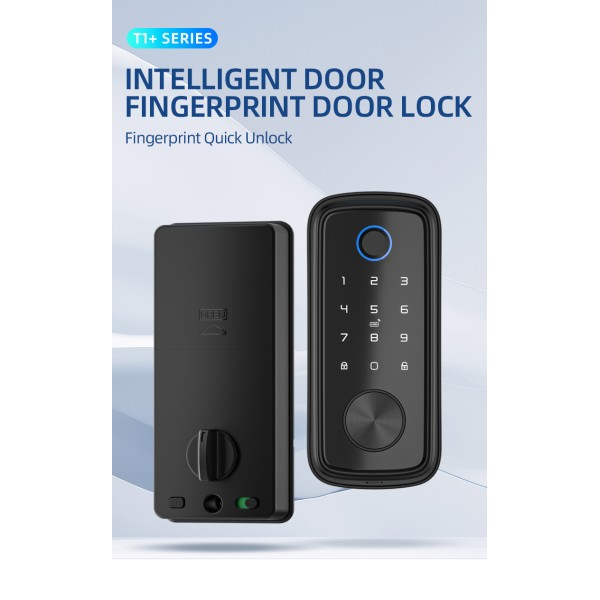 YAGU Hot Selling Supplier Deadbolt Door Lock Ttlock Tuya Smart Locks for Front Door Wi-Fi Keyless Smart Digital Door Lock