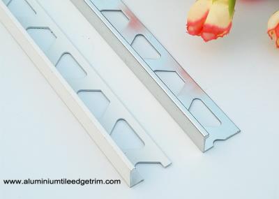 High End Aluminium Floor Trims L Shaped Angle 10mm Inside Height For Tile Edging