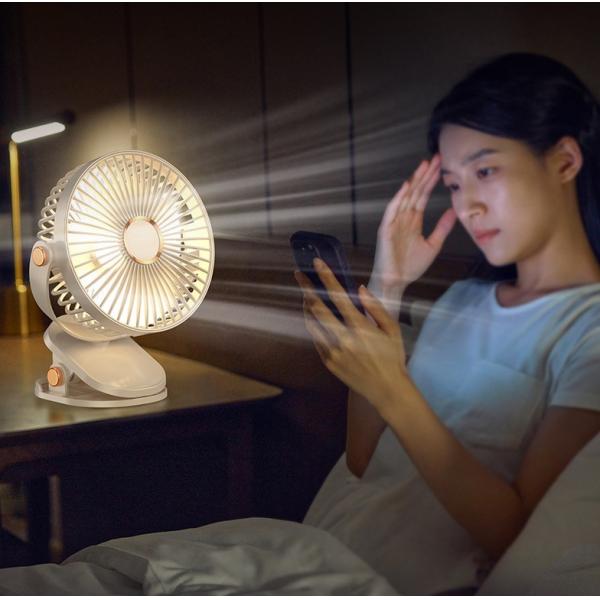 Convenient and Portable Personal Table Fan with USB Rechargeable Functionality