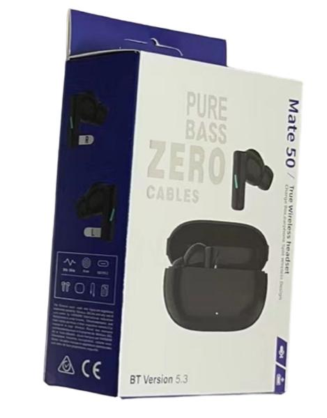 Banzai Antenne à double batterie F10 Unité haut-parleur Bluetooth 5.3 TWS Écouteurs avec boîtier de recharge Pour les navetteurs Étudiants