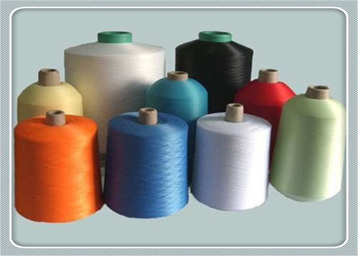 Colored Polyester Dope Dyed Yarn 100D/48F For Knitting Gloves / Socks
