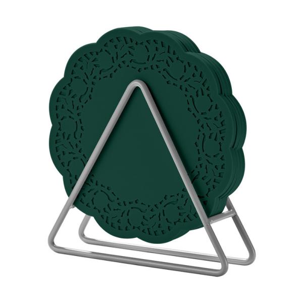 Силиконовые подставки для напитков с держателем Подставки для стаканов для напитков Силиконовые коврики для ковров Термостойкие чайные коврики Подарки для гостей