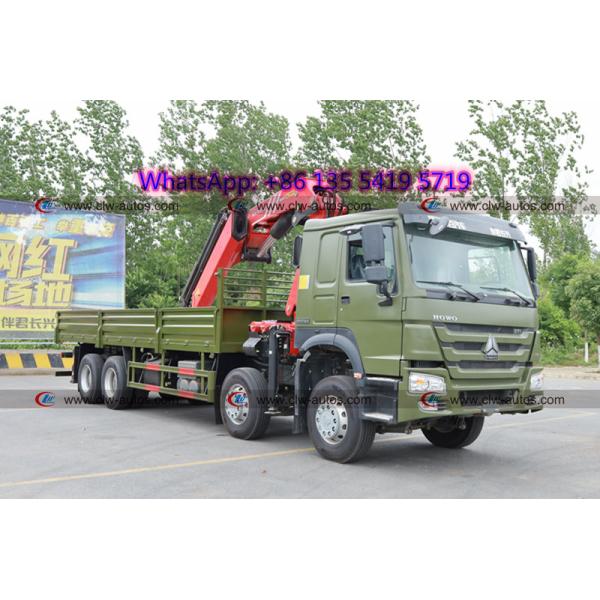 тележка колес 40t 50t Sinotruk Howo 8X4 420HP 12 с краном SANY гидравлическим