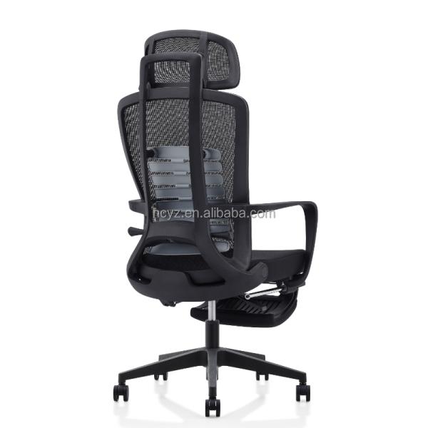 Modern Office Furniture Executive Ergonomic Chair with Adjustable Footrest and Swivel Base