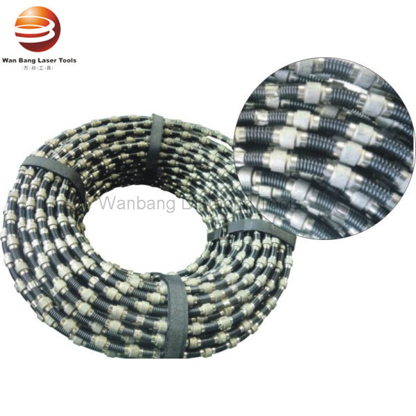 Прочный провод диаманта увидел веревочку 8.5mm 33Beads/M для конкретный пилить