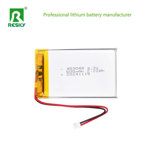 Lithium Ion Polymer Battery 403048 3.7V 600mAh 2.22wh Lipo Battery Cell For Pet Gps Tracker