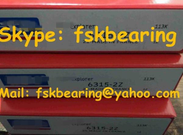 P6 P5 Dust Proof Ball Bearings 6315-2Z Chrome Steel / Stainless Steel