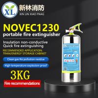 4 kg Novec 1230 Extintores portátiles de gas para equipos de lucha contra incendios de automóviles