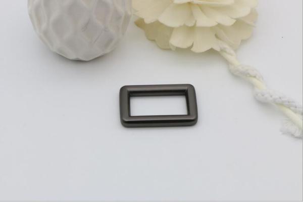Handbag gunmetal zinc alloy 1 inch metal square buckles for sales