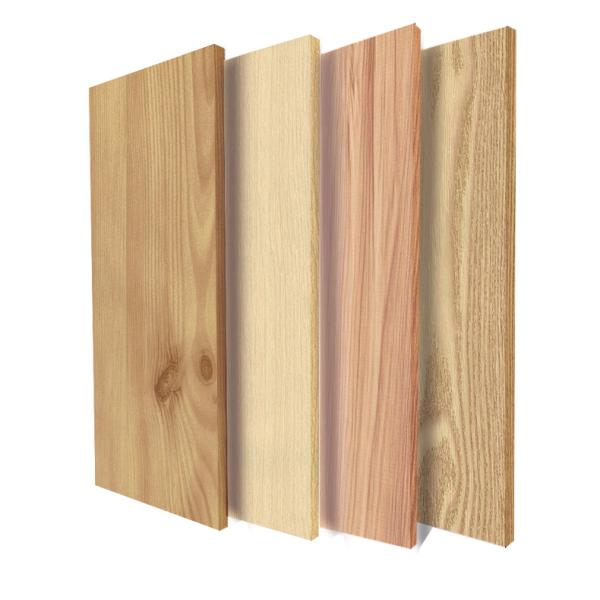 Film en PVC à grains de bois brillants d'épaisseur de 0,14 mm à 0,16 mm