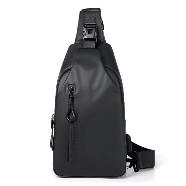 ISO Waterproof Crossbody Sling Bag Mens Sling Chest Bag With USB Charging
