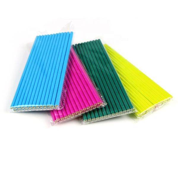 12mm 4 plys Paper Straws for Bubble Tea Drinking Customized Logo Customizable Design