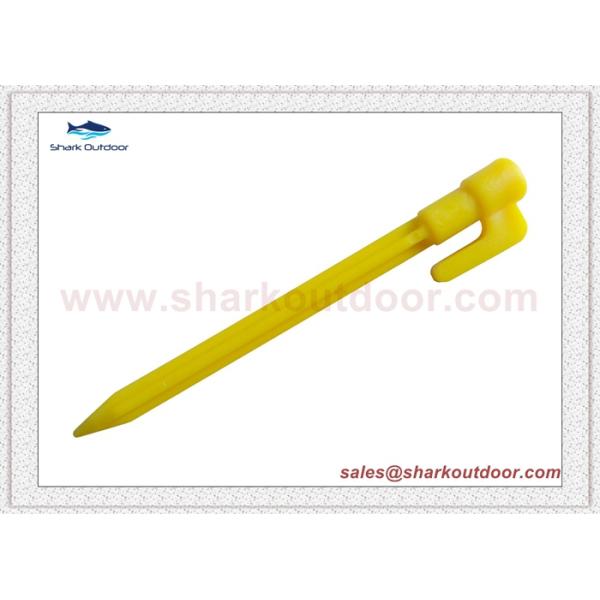 High quality PP or ABS plastic tent peg for camping tent shelters  6 in.
