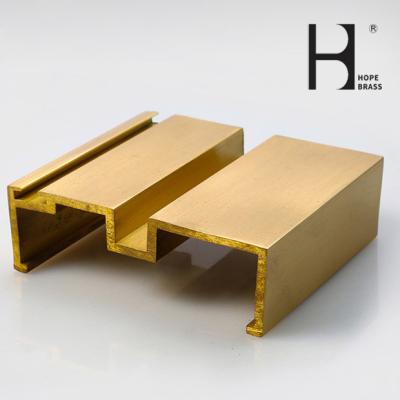 Golden 2m Length Hpb58-2 Brass Door Frame Chrome Plating Surface