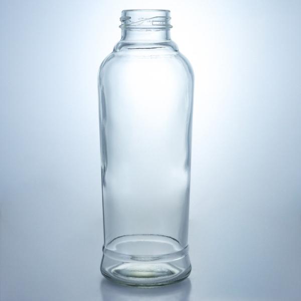 Tea Cylindrical 420ml Glass Beverage Bottles with Cork Cap and Cylindrical Shape