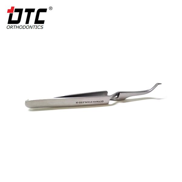 Sturdy Steel DTC Orthodontic Dental Posterior Bracket Tube Tweezers for Easy Handling