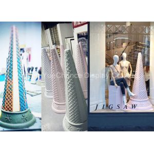 Grandes décorations faites sur commande d'affichage de fenêtre de cornet de cr