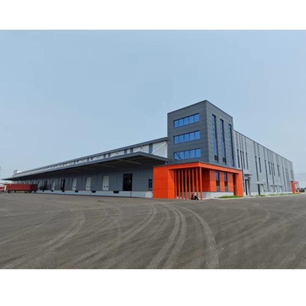 Hurricane Resist Prefabricated Steel Frame Building Metal Warehouse Hangar Office Worshop