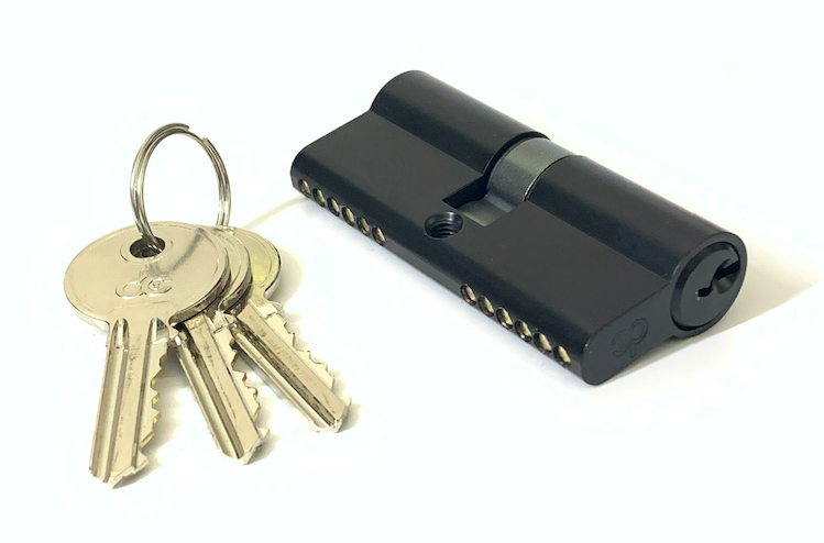 Custom Size Zinc Brass Cylinder Black Cylinder Door Lock Replacement