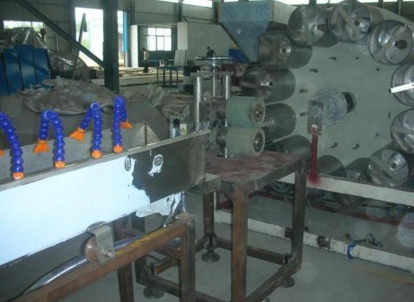PVC Fiber Enhancing Soft Pipe Production Line For Gridding Pipe / Snakeskin Pipe Making