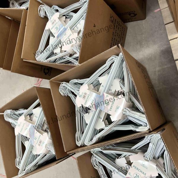 18inch White Clothes Wire Hanger For Dry Cleaner